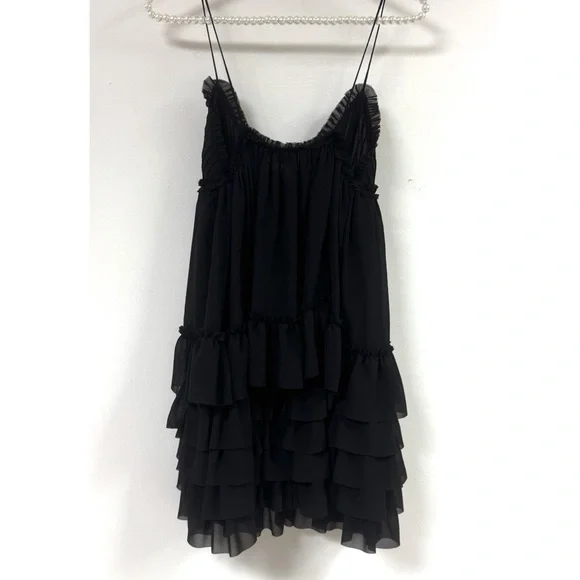 The White Lotus H&M Chiffon Ruffle Dress. - Picture 4 of 10